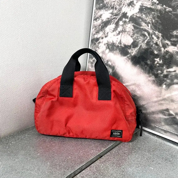 [BUNJANG] Porter Round-Boston Bag S Red / PORTER ROUND-BOSTON BAG S (Red) 포터 라운드 보스턴 백