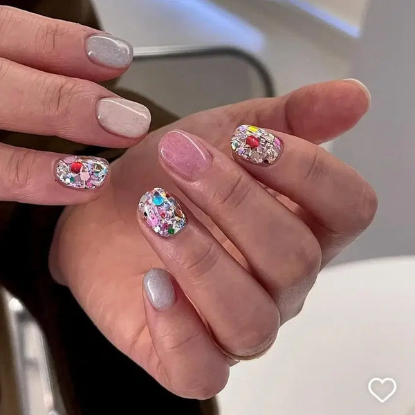 [BUNJANG] Nail Glitter Set (by23, by24, Baeksin) / 깜찍 발랄 네일 글리터