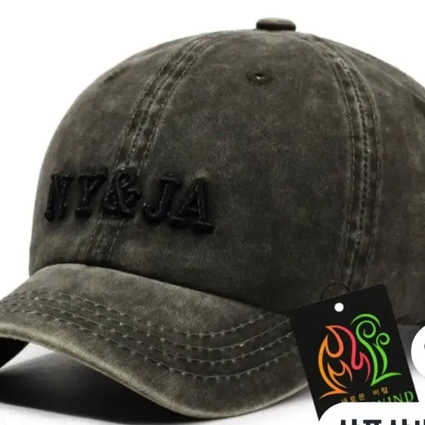 [BUNJANG] Freshwind NY&JA American Retro Ball Cap Bundle Set / 프레쉬윈드 NY&JA 아메리칸레트로 볼캡 (2개 일괄판매)