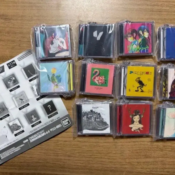 [BUNJANG] Yonezu Kenshi Mini CD Keychain Complete Set (11 types) / 요네즈 켄시 미니cd 키링 전 11종 컴플리트 세트
