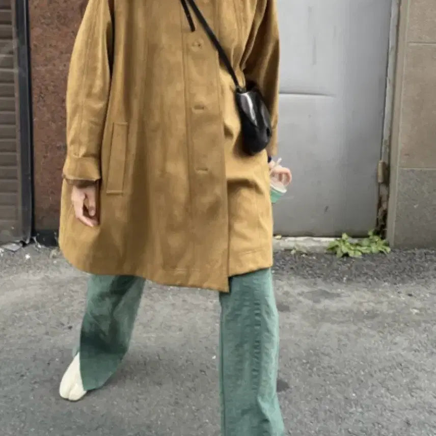 [BUNJANG] Ethos Suede Coat Camel / 에토스 스웨이드 코트