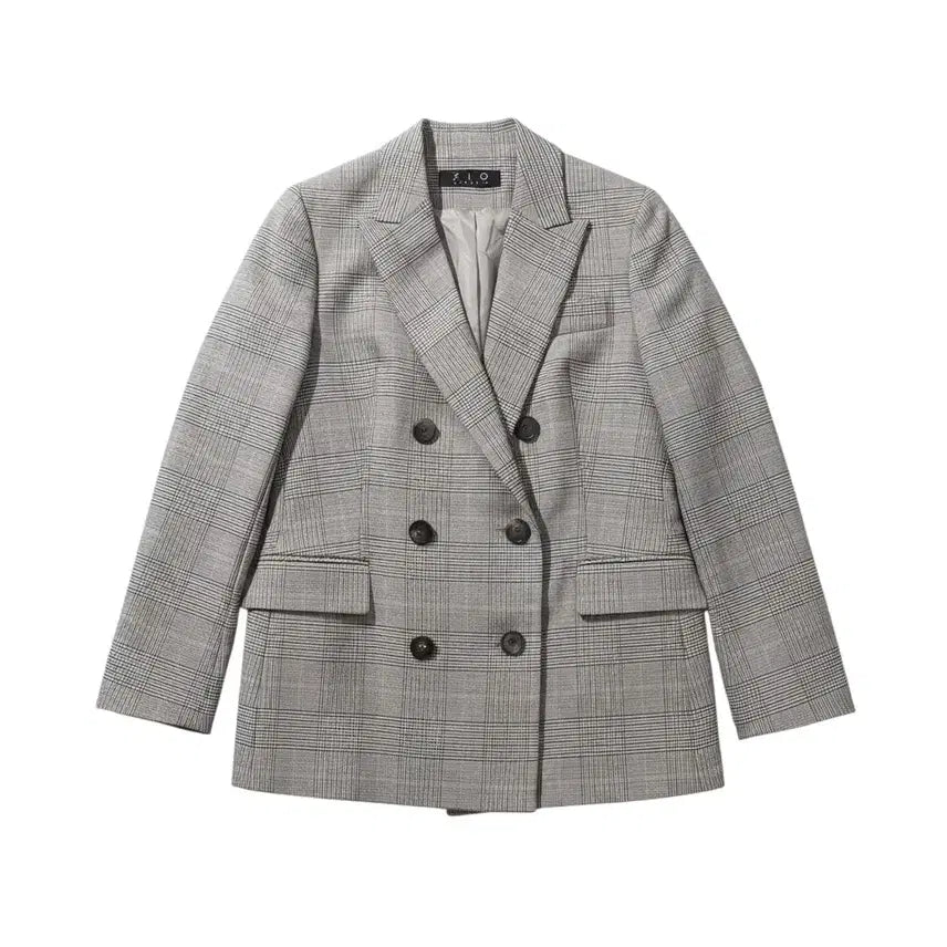 [BUNJANG] Songzio Check Pattern Double Jacket / 여성66/ 송지오 체크패턴 더블자켓 3-47