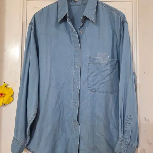 [BUNJANG] Autumn Premium Cotton Blouse Shirt / 가을  고급스러운 디자인이쁜  찰랑 찰랑  면  남방셔츠  깨끗해요  77반까지