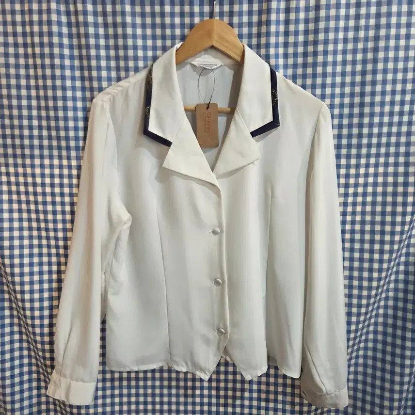 [BUNJANG] Vintage Scarf Collar Blouse / 빈티지 스카프 카라 블라우스