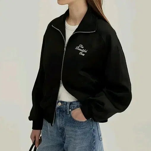[BUNJANG] Dunst Silky Blouson Jacket / 던스트 실키 블루종 자켓
