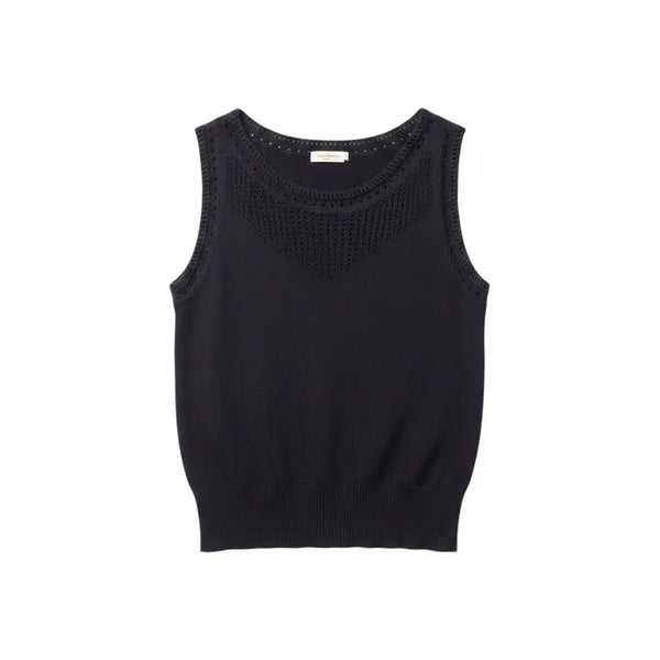 [BUNJANG] Varie Knit Vest (Wool Blend) / 여성66/ varier 마 혼방 펀칭 니트조끼NV 3-49