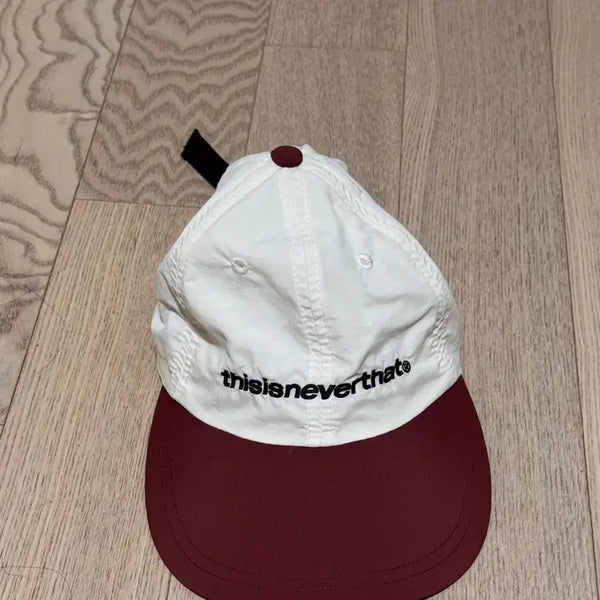 [BUNJANG] thisisneverthat Cotton Twill Logo Cap / 디스이즈네버댓 볼캡 화이트/버건디