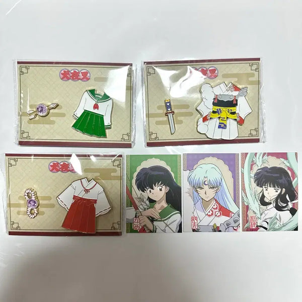 [BUNJANG] Inuyasha Costume Badge & Card Set (Sealed Bundle) / (미개봉/일괄)이누야샤 CGV 셋쇼마루,금강,가영이 코스튬 뱃지 세트
