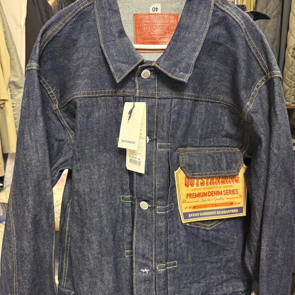 [BUNJANG] Outstanding 1st Selvage Denim Setup Jacket / 아웃스태딩 1st 셀비지 데님 셋업