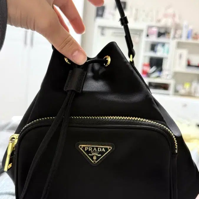 [BUNJANG] Prada Nylon Bucket Bag Black / 프라다 나일론 버킷백 블랙