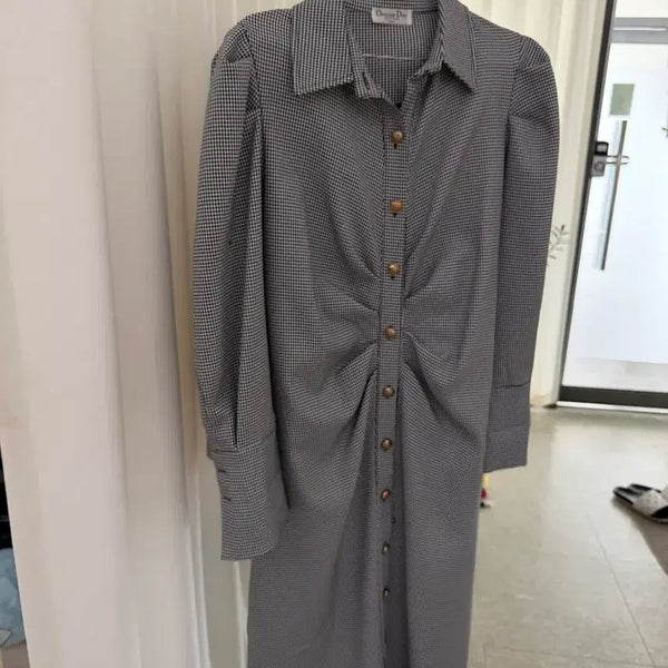 [BUNJANG] Dior Check Pattern Button Dress / 디올 원피스