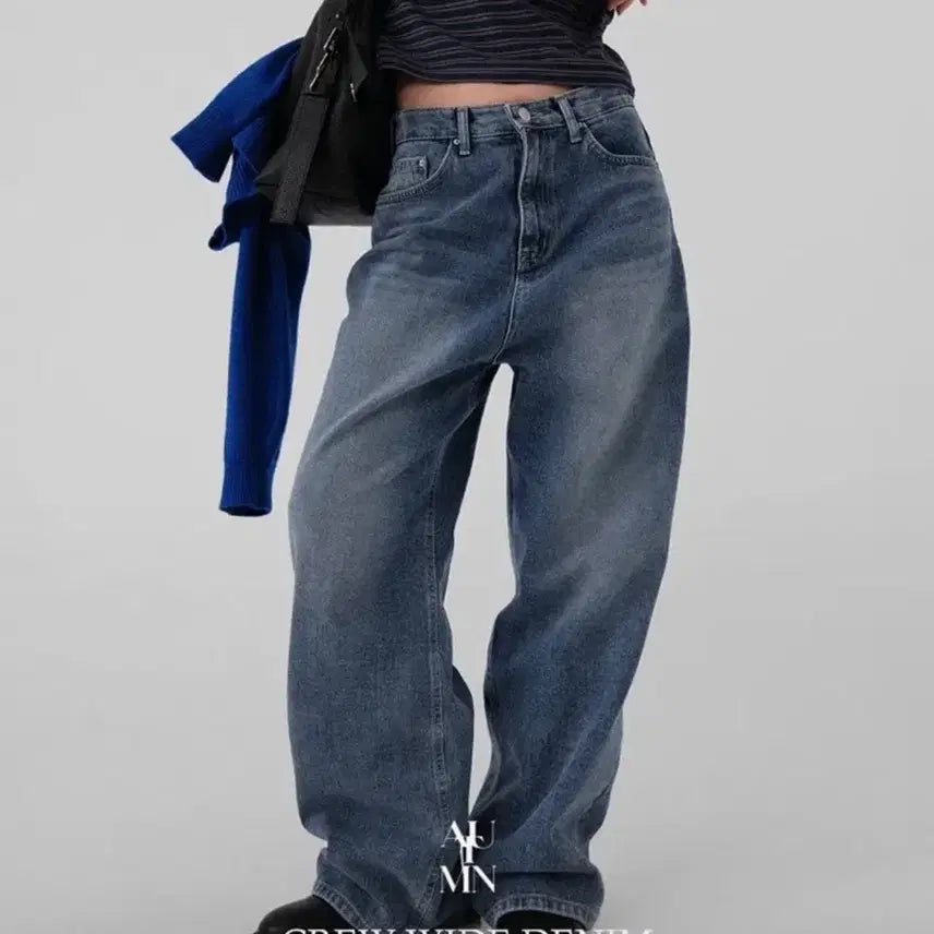[BUNJANG] Wide Fit Denim Jeans S / 와이드 데님 청바지 S