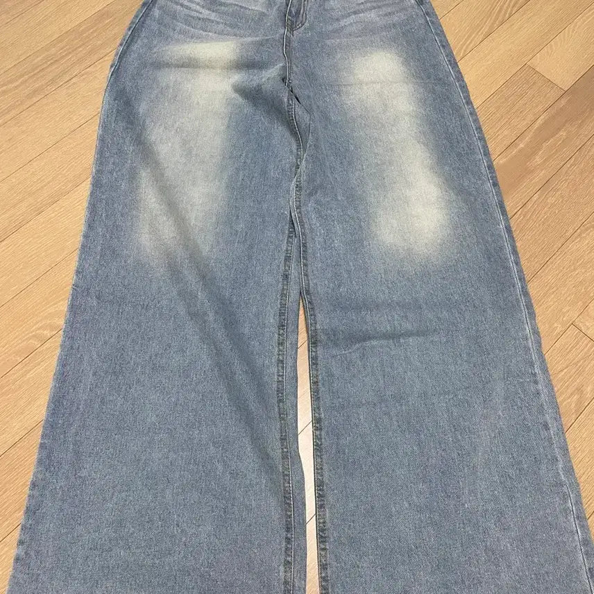 [BUNJANG] Summer Wide Washed Denim Pants / 이염)썸머 와이드 워싱 데님 팬츠
