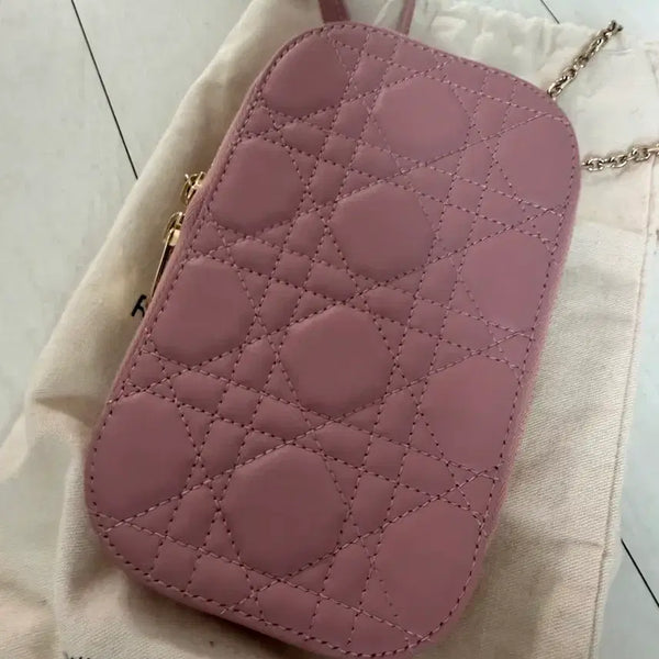 [BUNJANG] Dior Pink Phone Pouch / 디올 핑크 휴대폰 파우치 (정품)