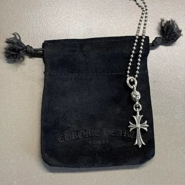 [BUNJANG] Chrome Hearts Suede Leather Pouch / 크롬하츠 스웨이드 가죽 파우치