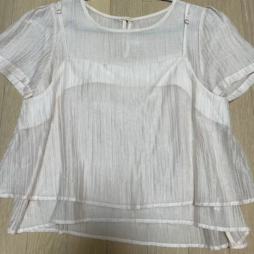 [BUNJANG] Pink Bustier Blouse Set / 핑크 뷔스티에 블라우스 세트