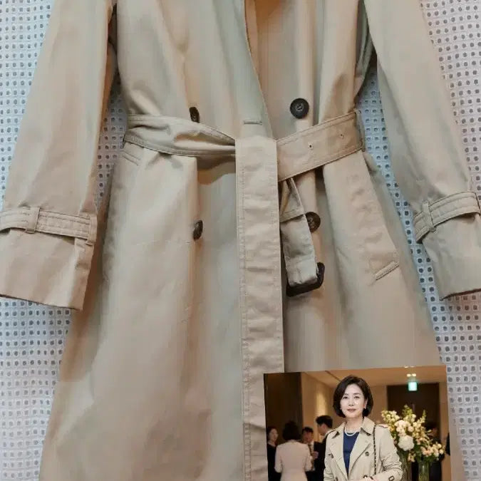 [BUNJANG] BCBG Trench Coat / BCBG 트렌치코트 85ㅡ94ㅡ155