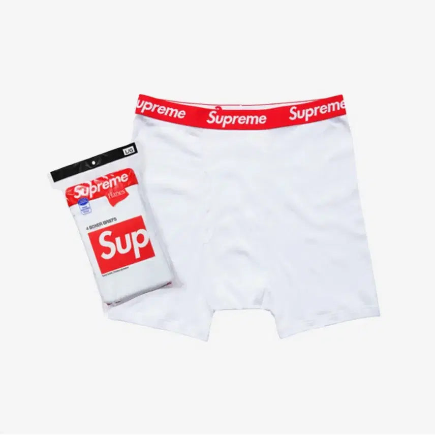 [BUNJANG] Supreme Boxer Briefs White S / 슈프림 박서 브리프 팬티 화이트 S