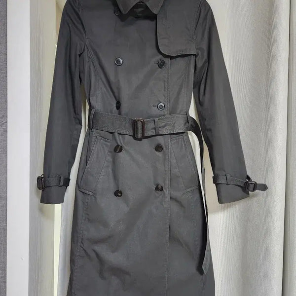 [BUNJANG] Massimo Dutti Deep Khaki Trench Coat XS / 마시모두띠 트렌치코트 딥카키 색상 xs(55~66)
