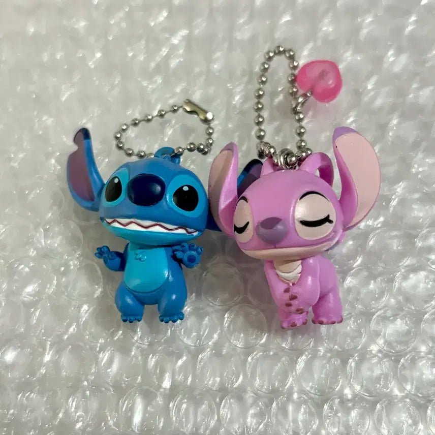 [BUNJANG] Disney Stitch & Angel Keyring Set / 디즈니 스티치 엔젤 키링 세트
