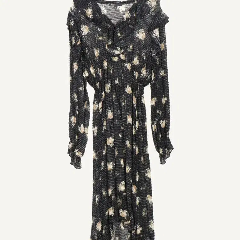 [BUNJANG] Maje Viscose Flower Pattern Long Dress / 마쥬 플라워 비스코스 롱원피스  마쥬원피스  maje