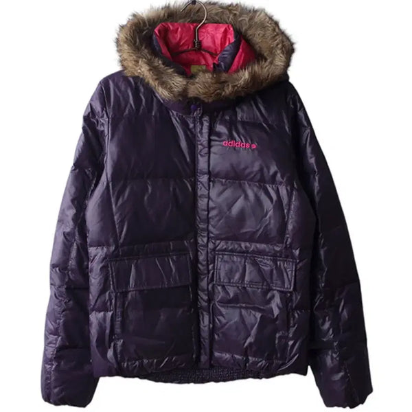 [BUNJANG] Adidas Vintage Fur Padded Jacket / 아디다스 빈티지 털 패딩