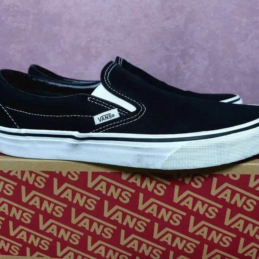 [BUNJANG] Vans Classic Slip-On Black 270 / [반스] 클랙식 슬립온 S급 블랙 270