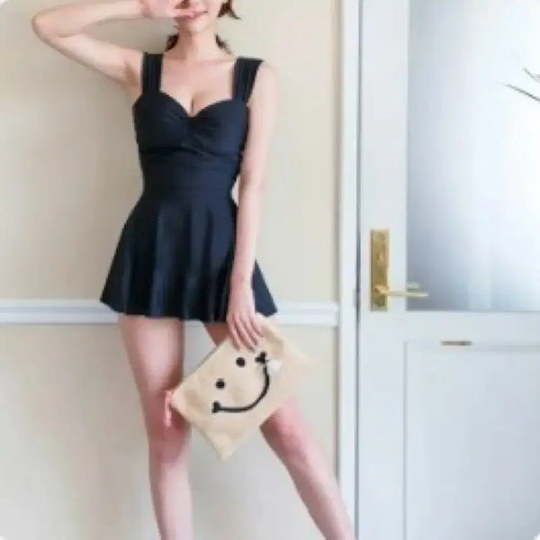 [BUNJANG] Black One-Piece Swimsuit / (새상품) 원피스 수영복 블랙