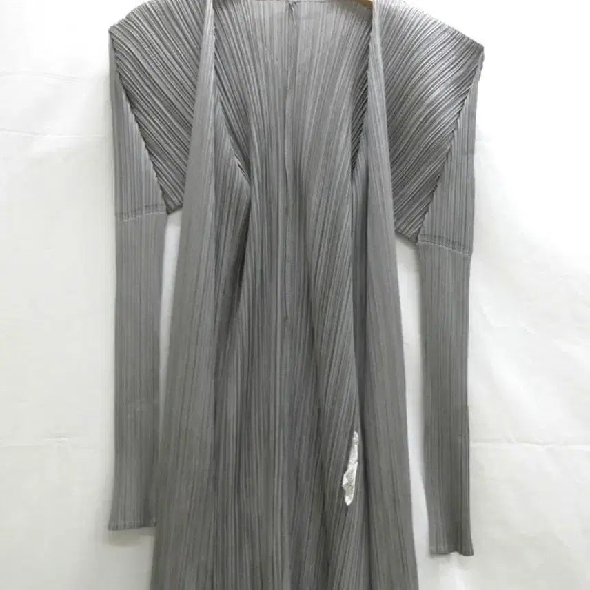 [BUNJANG] Pleats Please Cardigan Size 4 Gray / PLEATS PLEASE 플리츠플리즈 가디건  _4사이즈