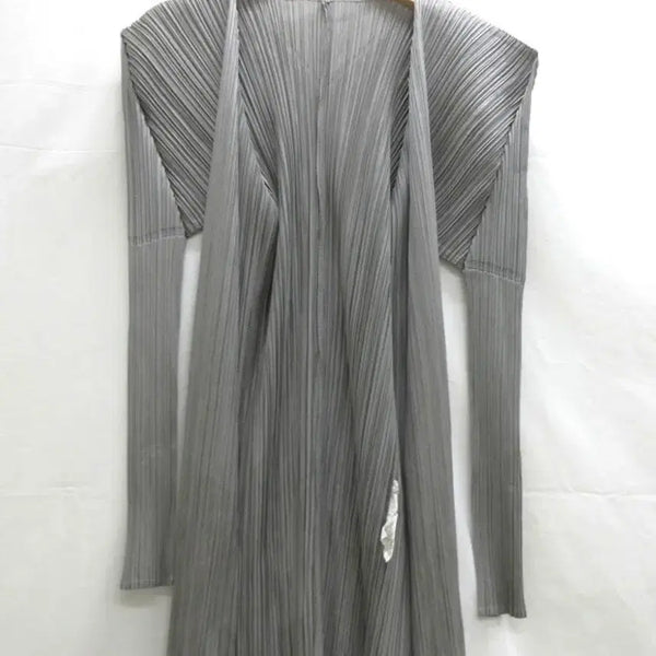 [BUNJANG] Pleats Please Cardigan Size 4 Gray / PLEATS PLEASE 플리츠플리즈 가디건  _4사이즈