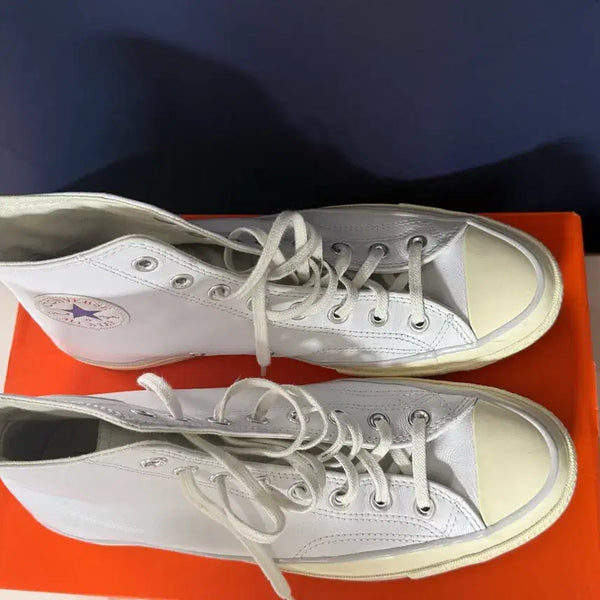 [BUNJANG] Converse Chuck 70 High Leather White / 컨버스 척 70 하이 레더 화이트 280
