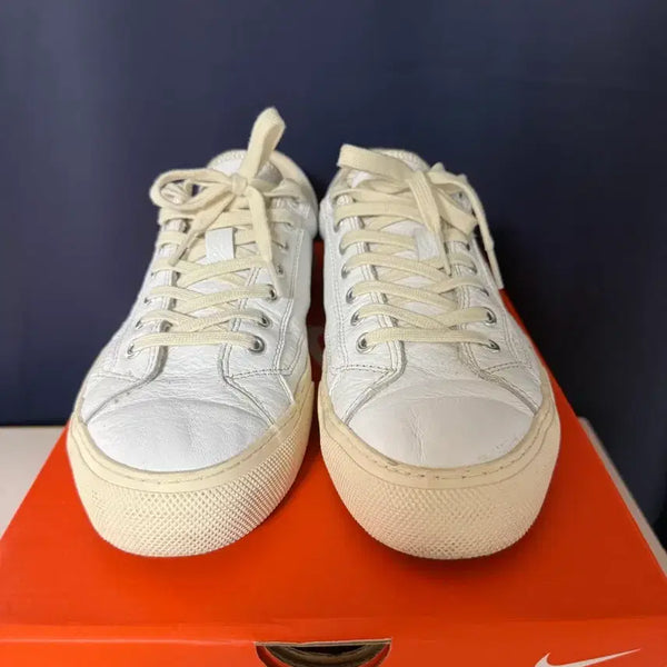 [BUNJANG] Catchball B-02 Leather White 270 Sneakers / 캐치볼 B-02 레더 화이트 270