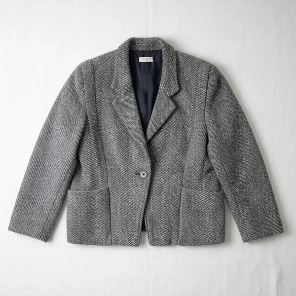 [BUNJANG] Sèvres 80s Wool Tweed Jacket / [SEVRES] 80s 울 트위드 자켓