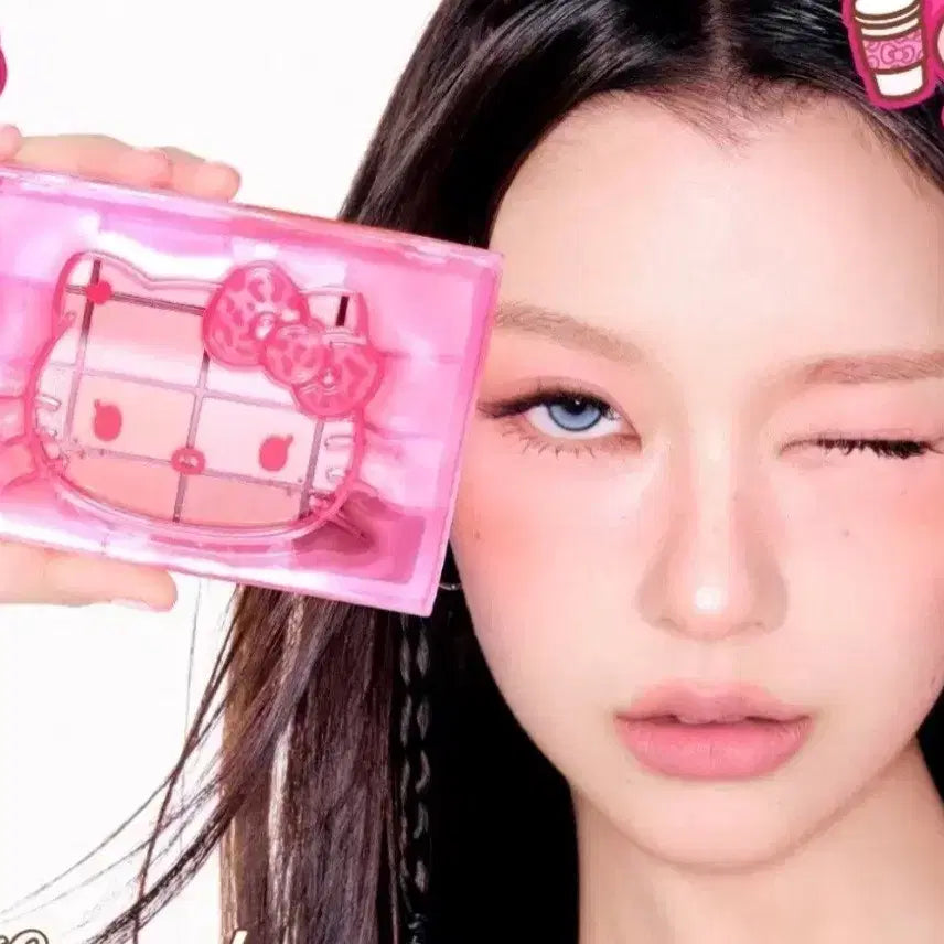 [BUNJANG] WAKEMAKE Hello Kitty Eye Palette Peach Sandy Blurring (Sealed) / 새제품)웨이크메이크 헬로키티 아이팔레트 피치샌디블러링 미개봉팝니다