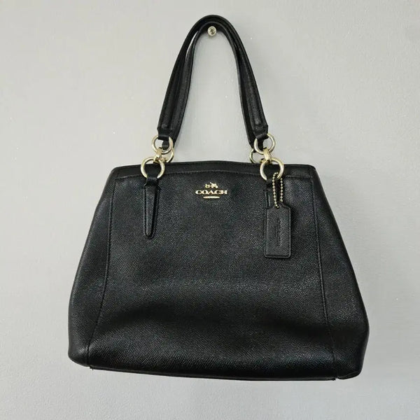 [BUNJANG] Coach Black Leather Tote/Shoulder Bag / 코치 블랙 가죽 토트/숄더백 급처