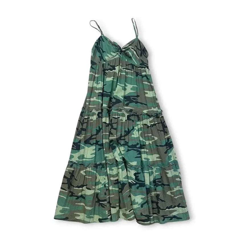 [BUNJANG] Denim & Supply Camo Pattern Long Dress / 데님앤서플라이 카모 원피스