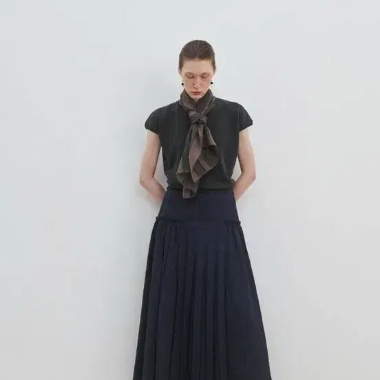 [BUNJANG] Ethos Crinkle Pleats Maxi Skirt / 에토스 크링클 플리츠 맥시 스커트 s