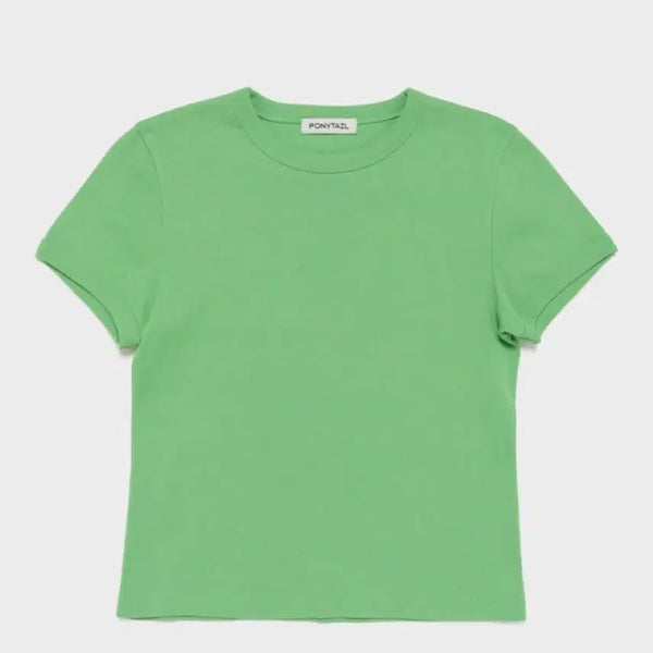 [BUNJANG] Soft Fit Ponytail T-Shirt / 포니테일 ponytail 소프트 핏 티