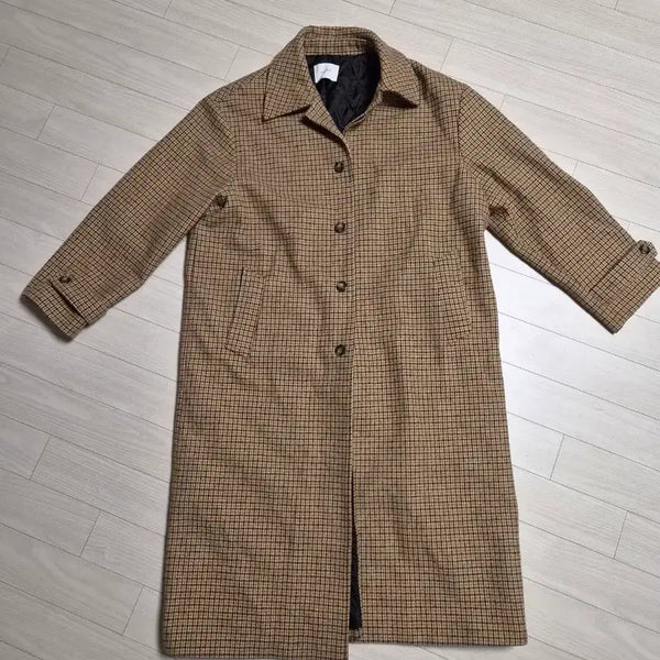 [BUNJANG] Ribbonbit Check Oversized Balmacaan Coat / 모네(리본빛) 체크 오버핏 발마칸 코트
