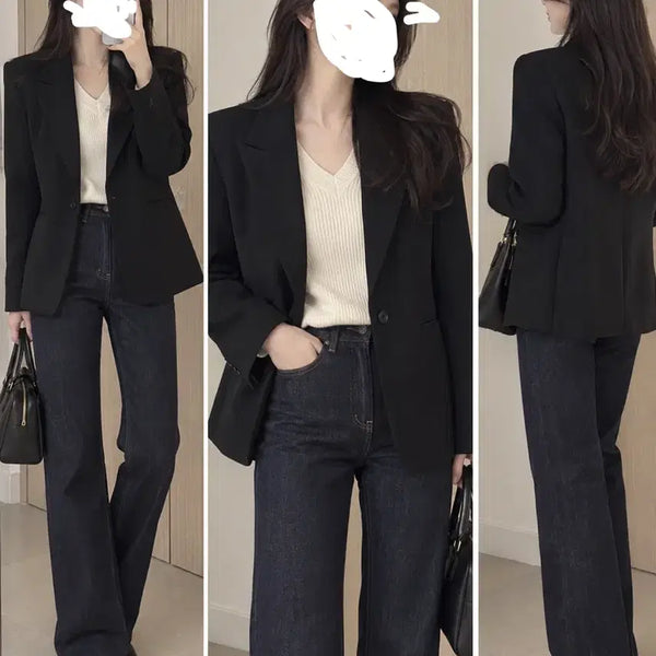 [BUNJANG] Code You Women's Luxury Blazer Jacket / 코드유 여성 고급 블레이저 자켓