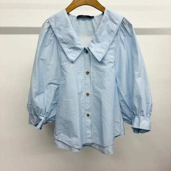 [BUNJANG] JILLSTUART Puff Collar 3/4 Sleeve Blouse / 질스튜어트 퍼프 카라 블라우스 55
