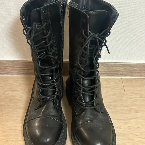 [BUNJANG] Mneme Walker Boots Black / 므넴 워커 부츠