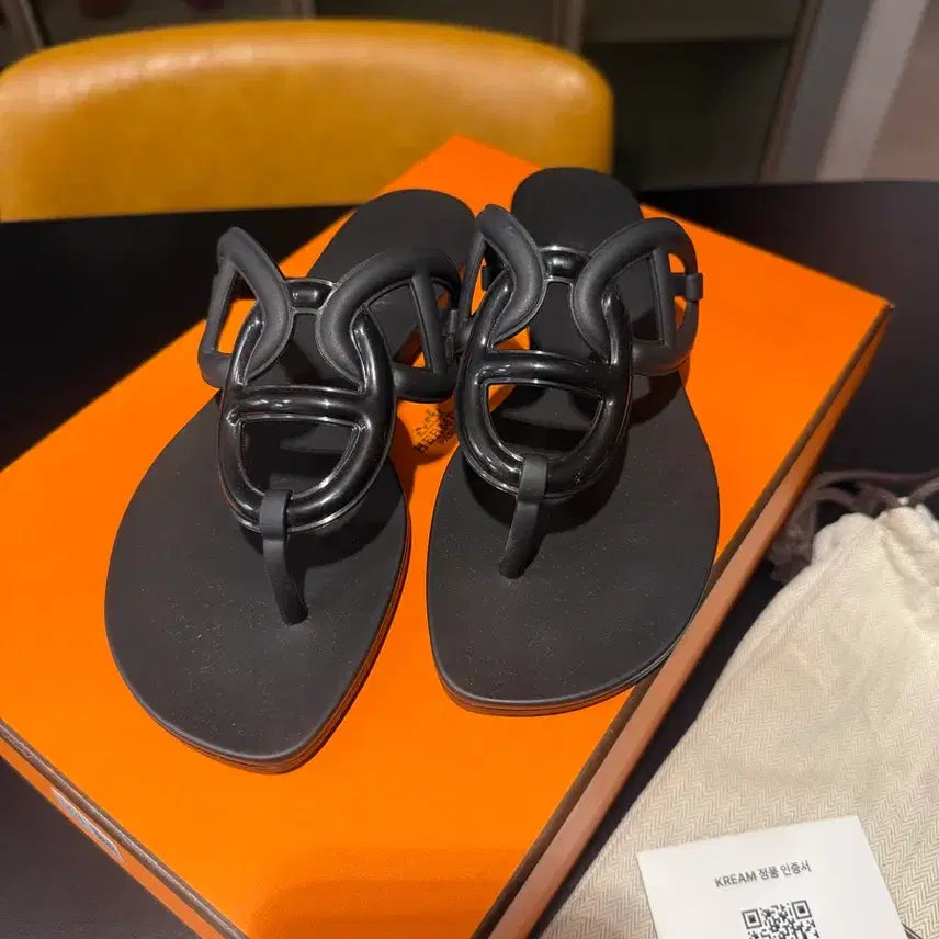 [BUNJANG] Hermes Escale Sandals Noir / (새상품) 에르메스 에제리 샌들 누아