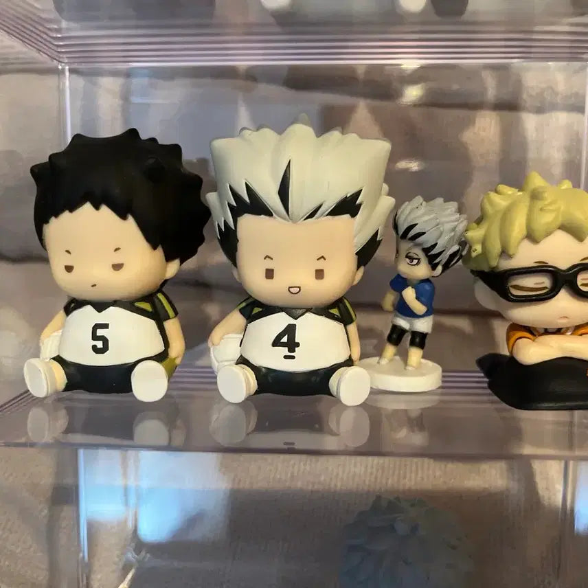 [BUNJANG] Haikyuu!! Akaashi/Bokuto/Tsukishima Chibi Chibi Sofubi Figure & Onemutan Gacha Bundle Set / 하이큐 아카아시/보쿠토/츠키 챠비챠비 소프비 피규어 가챠, 오네무탄 일괄