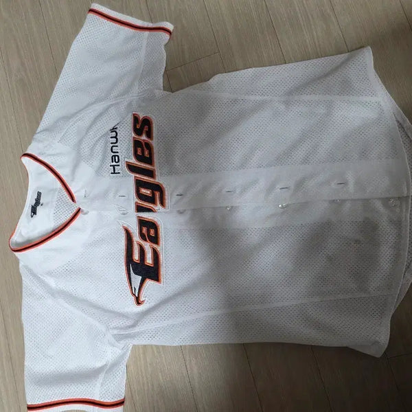 [BUNJANG] Hanwha Eagles Baseball Uniform White Size 80 No Name Set / 한화이글스 야구 유니폼 화이트 80사이즈 노마킹