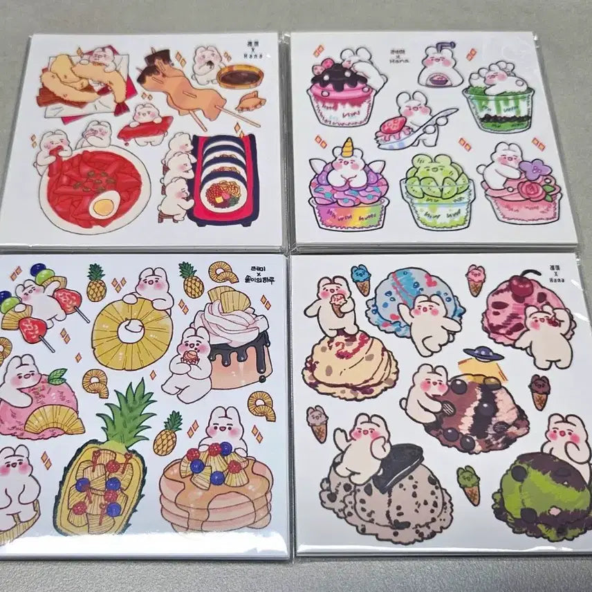 [BUNJANG] Tofu&Bbi&Bori&Heukimja&Miemi 10 Types Sticker Set / (처분) 두부&쁴&보리&흑임자&메미 인스 10종