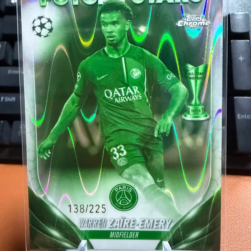 [BUNJANG] PSG Warren Zaïre-Emery Future Stars Insert Parallel Limited Edition /225 Card / [PSG] 자이르에메리 /225