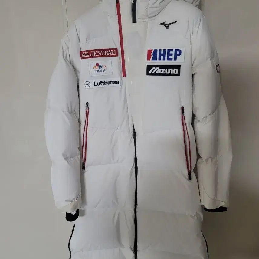 [BUNJANG] Mizuno Goose Down Long Padding White L (100) / 미즈노 대장급 구스다운 롱패딩 화이트 L 100사이즈 상태굿오염없이 깨