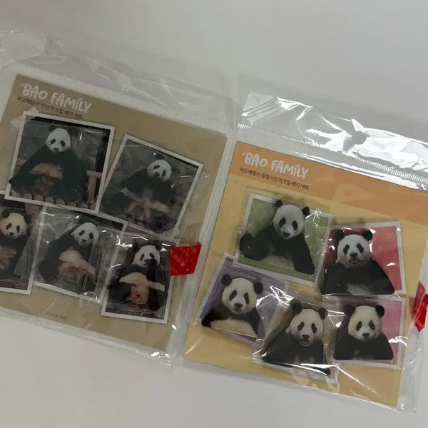 [BUNJANG] Bao Family Acrylic Badge Bundle Set / 바오패밀리 아크릴 뱃지 일괄판매