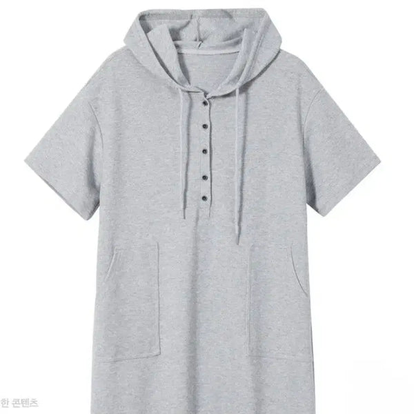 [BUNJANG] Grey Hoodie Dress M / 여름후드원피스